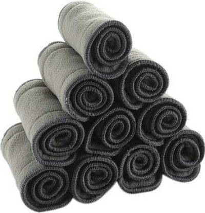 Bouncing Bliss 5 Layer bamboo charcoal Inserts Liners - New Born-pack of 10