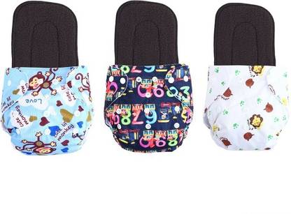 Jaydison Printed Reusable Diaper Cloth Diaper Reuse Nappy With Insert (0-24m)td2