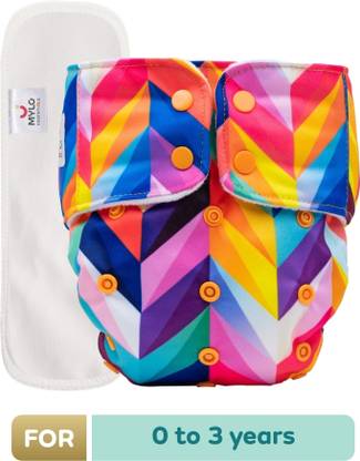 MYLO Baby Leak-Proof Baby Cloth Diaper | Reusable, Washable & Adjustable, 3M-3Y