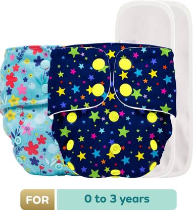MYLO Baby Leak-Proof Baby Cloth Diaper | Reusable, Washable & Adjustable, 3M-3Y
