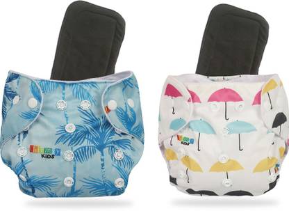 Miss & Chief Cloth Diaper Adjustable Printed With Multi Layered Micro- Fiber Insert Pads