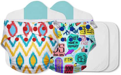 Superbottoms Combo Pack of 2 Free Size Reusable waterproof Adjustable cloth diaper