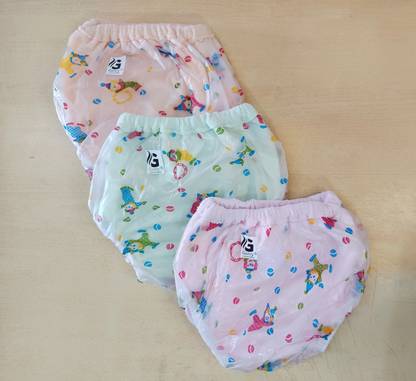 GARCY Kids PVC Diaper Plastic Panty Baby Nappy Training Pant Inner Cloth Outer Plastic
