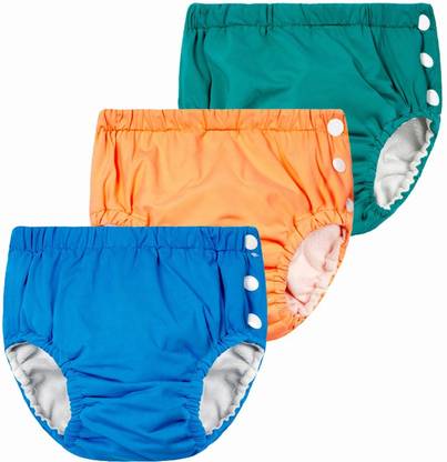 InEffable Swimming Pants Reusable Swimwear Diaper Pants For Unisex- Set Of 3(0-36 Months)