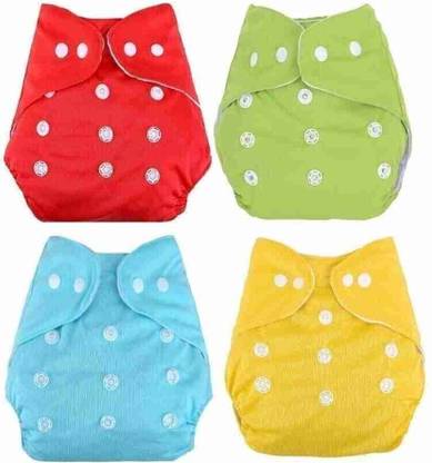 BLUESPUN Cotton Pad, Reusable Cloth Diaper - Polyester Pul Outer, Fleece Lining