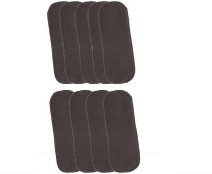vsol Reusable Soft 5 Layers Bamboo Charcoal Inserts for Baby Cloth Diaper (Pack of 9)