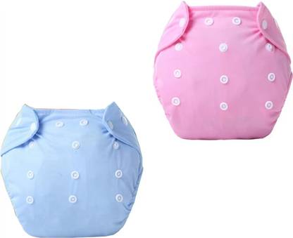 ZenAura Washable & Waterproof Nappy Combo Size Adjustable For 0-30 Months.