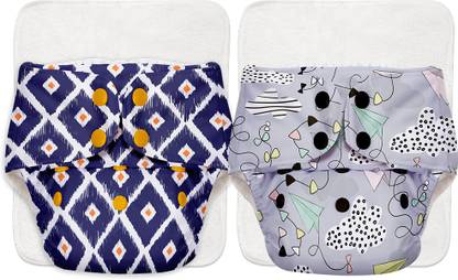 Superbottoms BASIC Reusable Cloth Diaper for babies 0-3Y with dry feel pad/insert - Assorted
