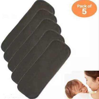 DECRONICS 5 Layer Cotton Insert Liner Reusable Washable Cotton Diaper Nappy Inserts