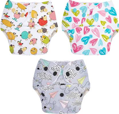 Superbottoms BASIC 3 Cloth Diaper Shells (3 Waterproof Outer Shells Only) - Without pads