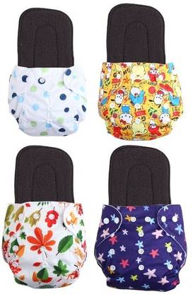 kogar Print Resuable Cloth Button Diaper Reuse Nappy With Insert\Soaker Pad (0-3Y)T12