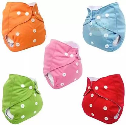 MOONKISS Washable & Reusable Baby Cloth Diaper– Adjustable & Leak-Proof Fabric