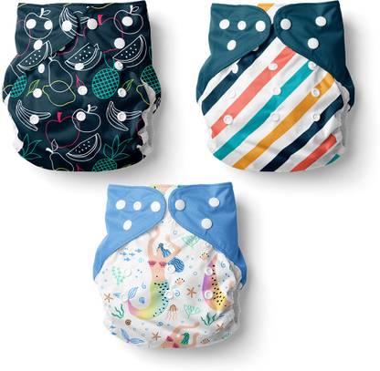 Healofy Reusable Diaper|Leakage Proof with 6 layer microfiber insert|Washable & Reusable