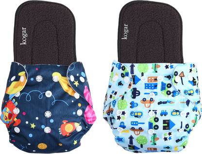 kogar Print Reusable Cloth Diapers + Insert Pad Washable 100% Absorption 0-3 yrs BST1