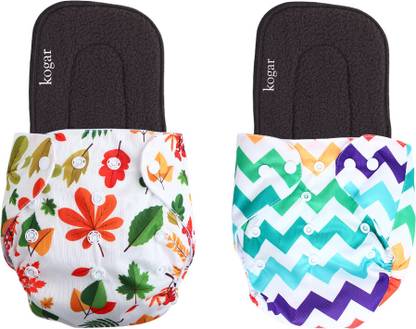 Momease Print Reusable Cloth Diapers + Insert Pad Washable 100% AbsoMomease