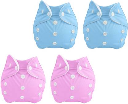 sunbaby "TICKY BOTTOM" set of 4 Reusable Washable Waterproof Baby Cloth Diaper