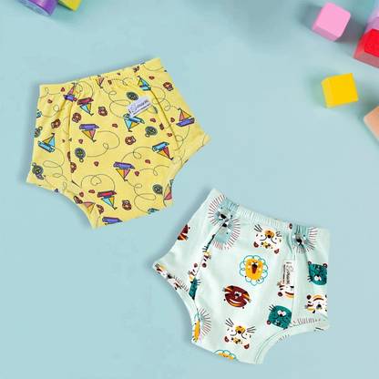 SNUGKINS Potty Training Pants for Kids.100% Cotton.Pack of 2 (Size 1, 1 years - 2 years)