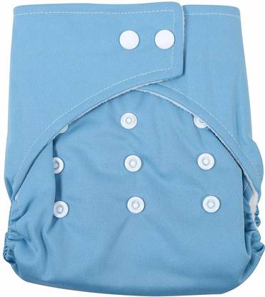 BABY STATION Waterproof Reusable Adjustable Swim Diaper One Size Nappy 0-24 Months (Blue)