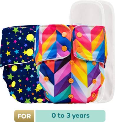 MYLO Baby Leak-Proof Baby Cloth Diaper | Reusable, Washable & Adjustable, 3M-3Y