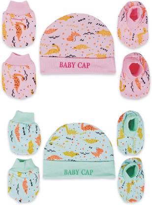 MEEOWMEE BABY CAP,MITTEN AND BOTTIES SET/INFANT CAP SET,BABY GIFT. (SET 2)