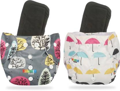 Miss & Chief Cloth Diaper Adjustable Printed With Multi Layered Micro- Fiber Insert Pads
