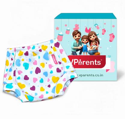 VParents Underwear for Baby 3Layer Padded PottyTraining Diaper Free Time
