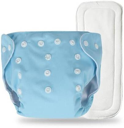 Jingle Kids 1 Microfiber Bamboo Inserts Pads & 1 Baby Reusable Cloth Diapers Adjustable