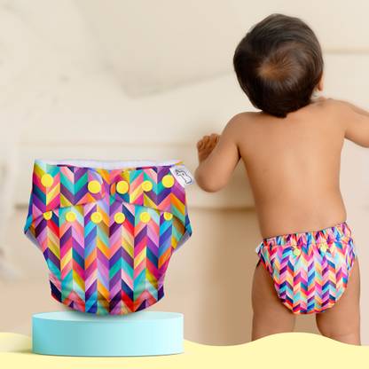 Superbottoms UNO 2.0 Trim Cloth Diaper with EasySnap for 0 to 3 years baby - Colour Pop