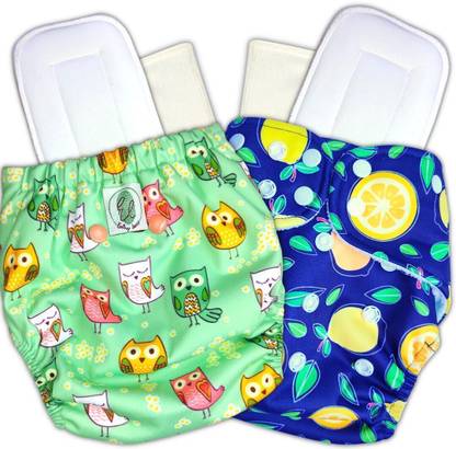 Earthy Lanes Premium Baby Cloth Diapers Reusable Washable With 2 Inserts & Liners (3Mon-3Yr)