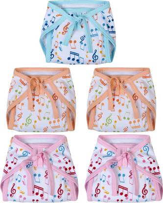 Superminis Nappies Combo (0-6 Months,Pack of 5)_Multi color