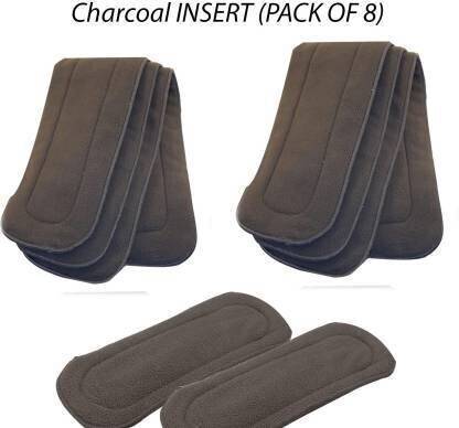 Kausbabi Baby Diaper inserts reusable (Pack of 8) baby washable Cloths Inserts for baby (Standard, Cloth Baby Diaper Insert Pad)
