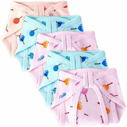 ocean count New born Baby's Cotton Cloth nappy Washable nappies (multicolour)