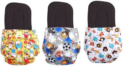 Jaydison Printed Reusable Diaper Cloth Diaper Reuse Nappy With Insert (0-24m)td2