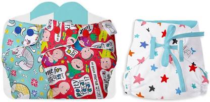 Superbottoms Combo pack of 2 Freesize Cloth Diaper UNO + 1 Dry Feel Langot