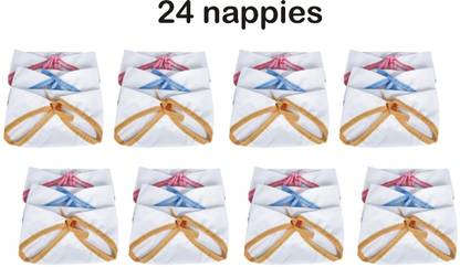 MEEOWMEE New Born Baby cotton cloth diaper/LANGOT/NAPPY WASHABLE (0 TO 6 MONTHS).