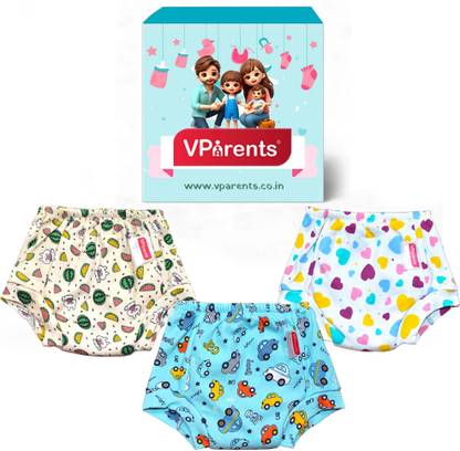VParents Underwear for Baby 3Layer Padded PottyTraining Diaper Free Time