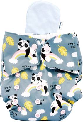 BUMTUM Ultrahygiene Baby Panda Extra Soft Reusable Cloth Diaper for Babies 0 to 3 Yrs