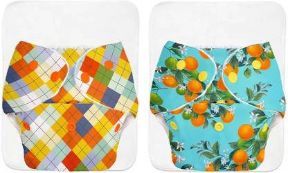 Superbottoms 2 BASIC 100% Organic Cloth Diapers 2 with Quick Dry pads | 3m-3yrs - Assorted