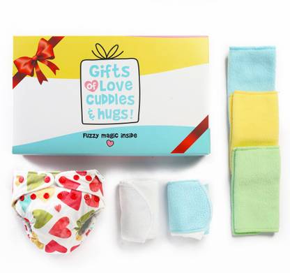 Superbottoms Combo Baby Gift Pack of 1 Freesize UNO 1 Booster Pad and 3 Easy Clean Top Sheets