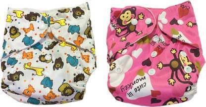 Chinmay Kids Baby Cloth Diaper Pants Adjustable Reusable Washable Printed Button Diaper for Babies/Infants/Toddlers (Age 0 to 2 Years)