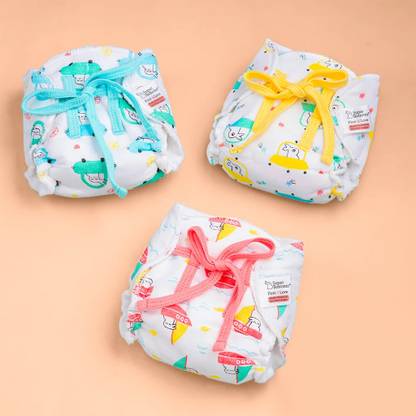 Superbottoms First Love Premium Muslin DryFeel Langot for Newborn Baby |0 - 9M|up to 5kg|3pcs
