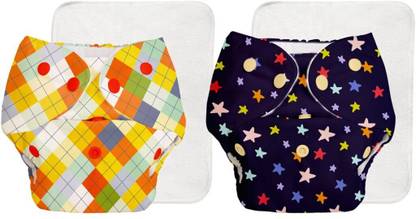 Superbottoms BASIC Cloth diapers with 2 inserts for Baby fits 3 Months -3 Years