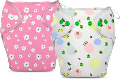 bumberry Baby Smart Nappy Reusable & Adjustable Cloth Diaper For Newborn (0-3 Months)