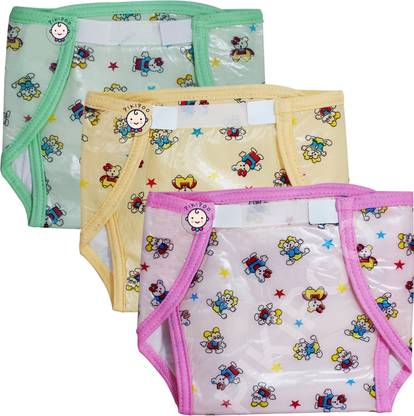 PIKIPOO Baby PVC (Plastic) Reusable Waterproof Potti Training Nappy For 9-12 Months Baby