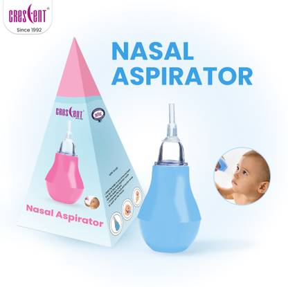 CRESCENT Nose Cleaner Nasal Aspirator, For 0+ Month Babies, Safety Nozzle Manual Nasal Aspirator