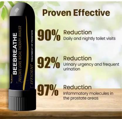 vexana BeeBreathe Nasal Inhaler for Prostate Wellness, Nasal Inhaler Stick Deodorant Stick  -  For Men & Women