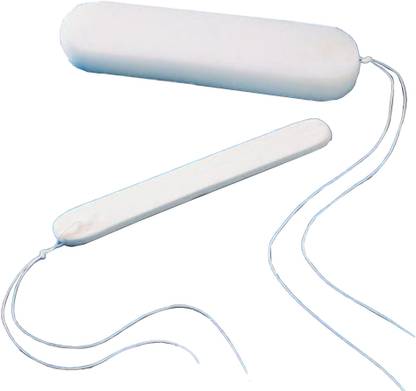 Nareseal Nasal Pack 8cm with String (Pack of 5) | Nasal Packs Merocel with string Manual Nasal Aspirator