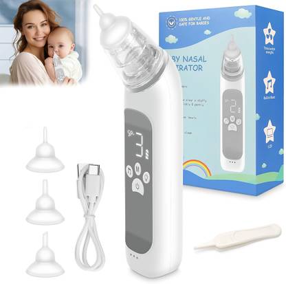 ZOTIMO Electric Baby Nasal Aspirator Sucker And Booger Remover With 3 Levels Suction Battery Operated Nasal Aspirator