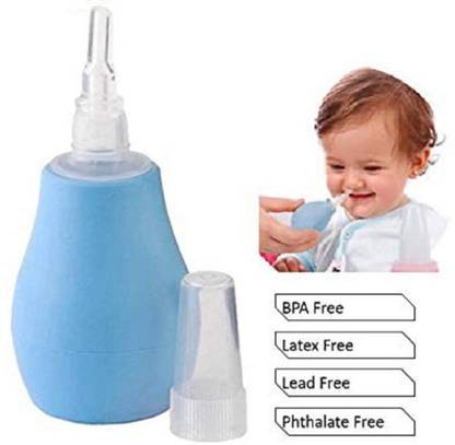 Qul.w Baby Nasal Aspirator Suction Cleaning Tool Mucus Congestion Relief Teether NA219 Manual Nasal Aspirator