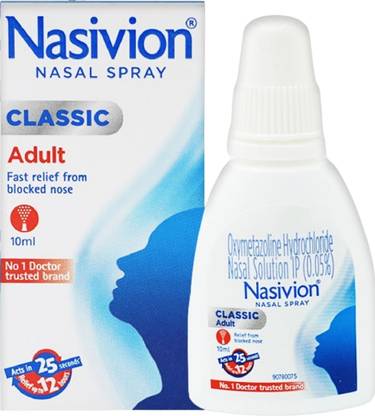 nasivion CLASSIC ADULT 0.05% NASAL DROPS Manual Nasal Aspirator